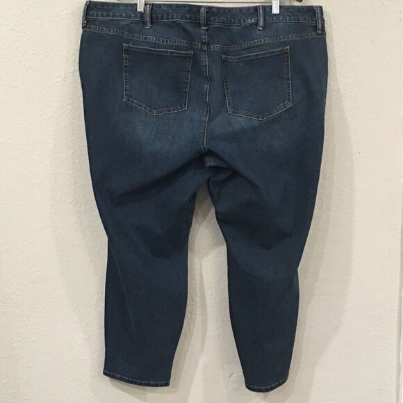 Torrid Premium Women's Plus Size 26 Jeans Blue Skinny Cropped Stretch Denim - Picture 3 of 14